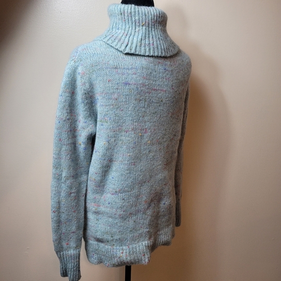 Banana republic blue multy color alpaca, wool blend size S - Picture 6 of 10